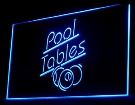 Pool Tables Play LED Neon Sign